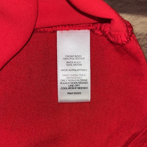 Express Red tank top with quarter zipper on front - Picture 13 of 13